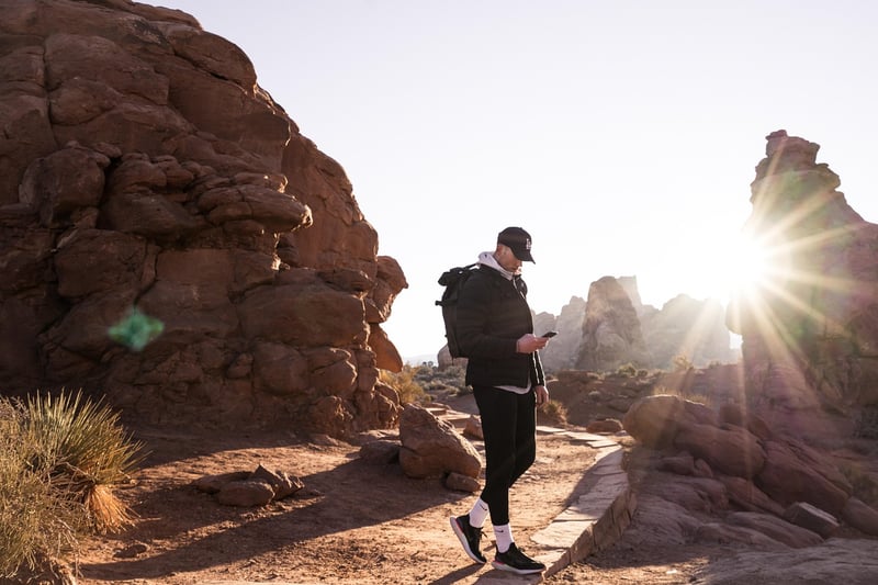 Hiker in the mountains
